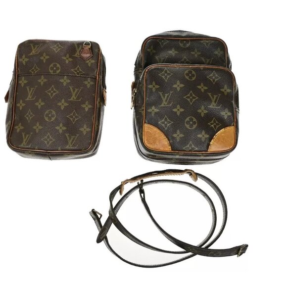 LOUIS VUITTON 2 Set Amazon Danube Shoulder Bag Monogram Leather BN 60EE066 - Picture 1 of 13